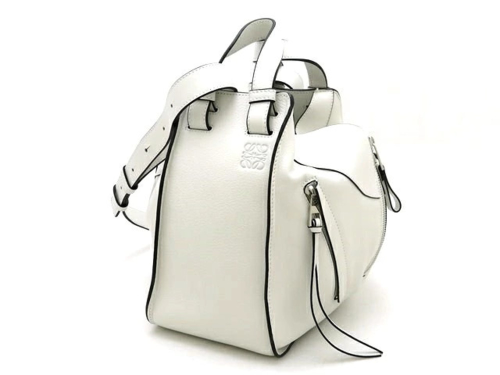 Loewe Bag Handbag Hobo Hammock Calfskin White